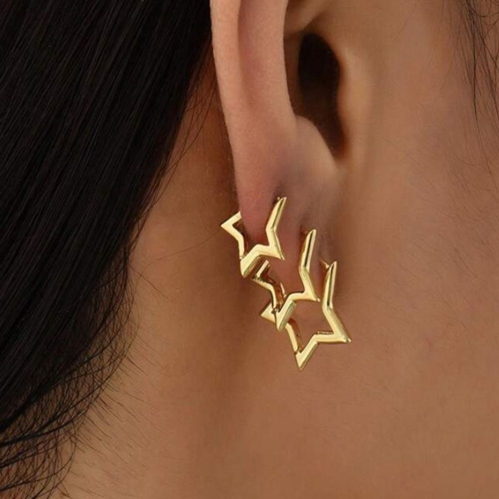 3for$20 3sets High Quality  Hoop Earrings, Women Fashion Casual